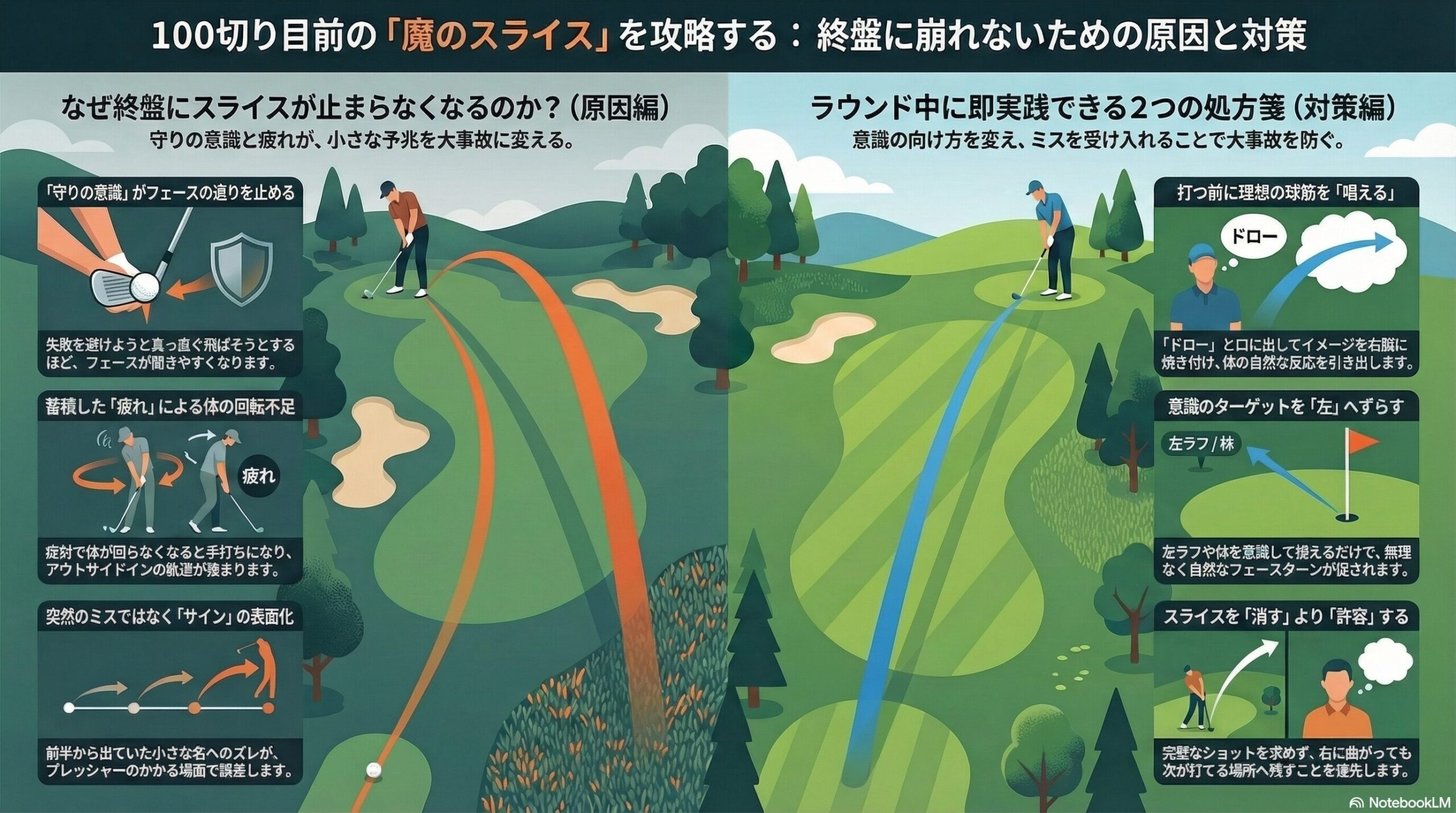 １００切りのためのスライス対策