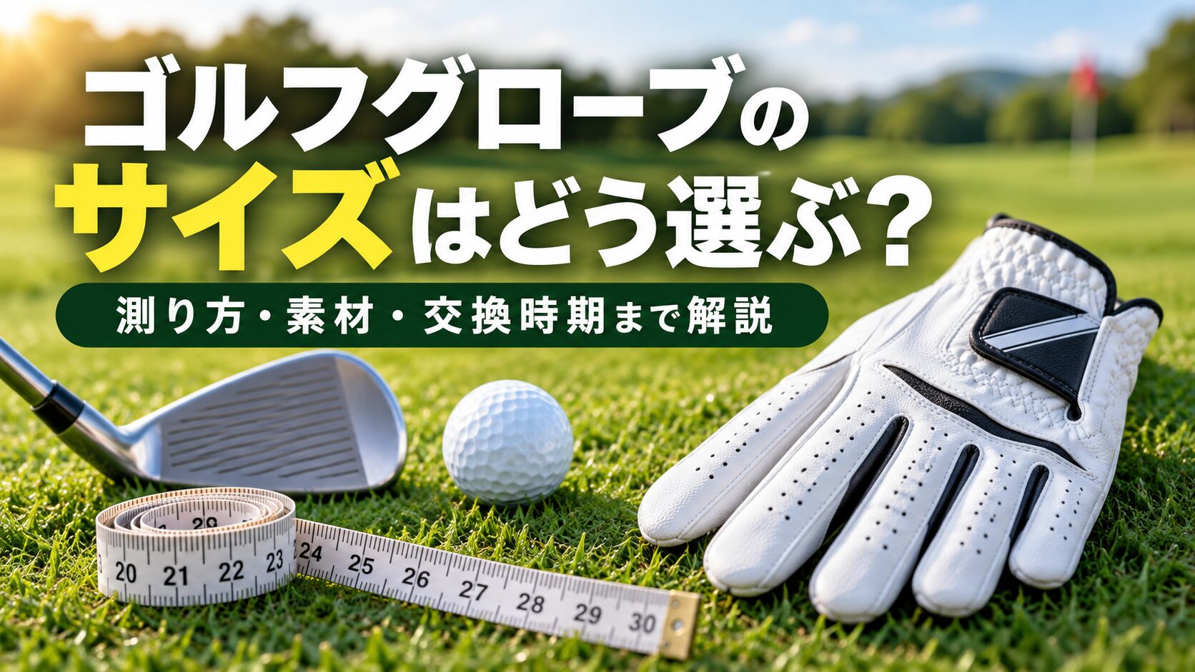 ゴルフグローブのサイズはどう選ぶ？