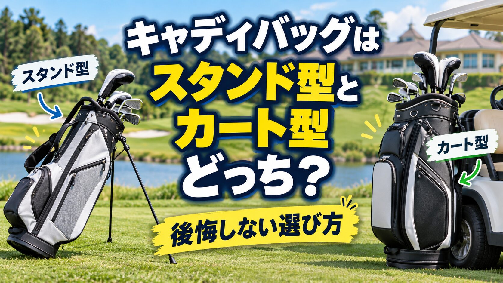 キャディバッグはスタンド方とカート型どっち公開しない選び方